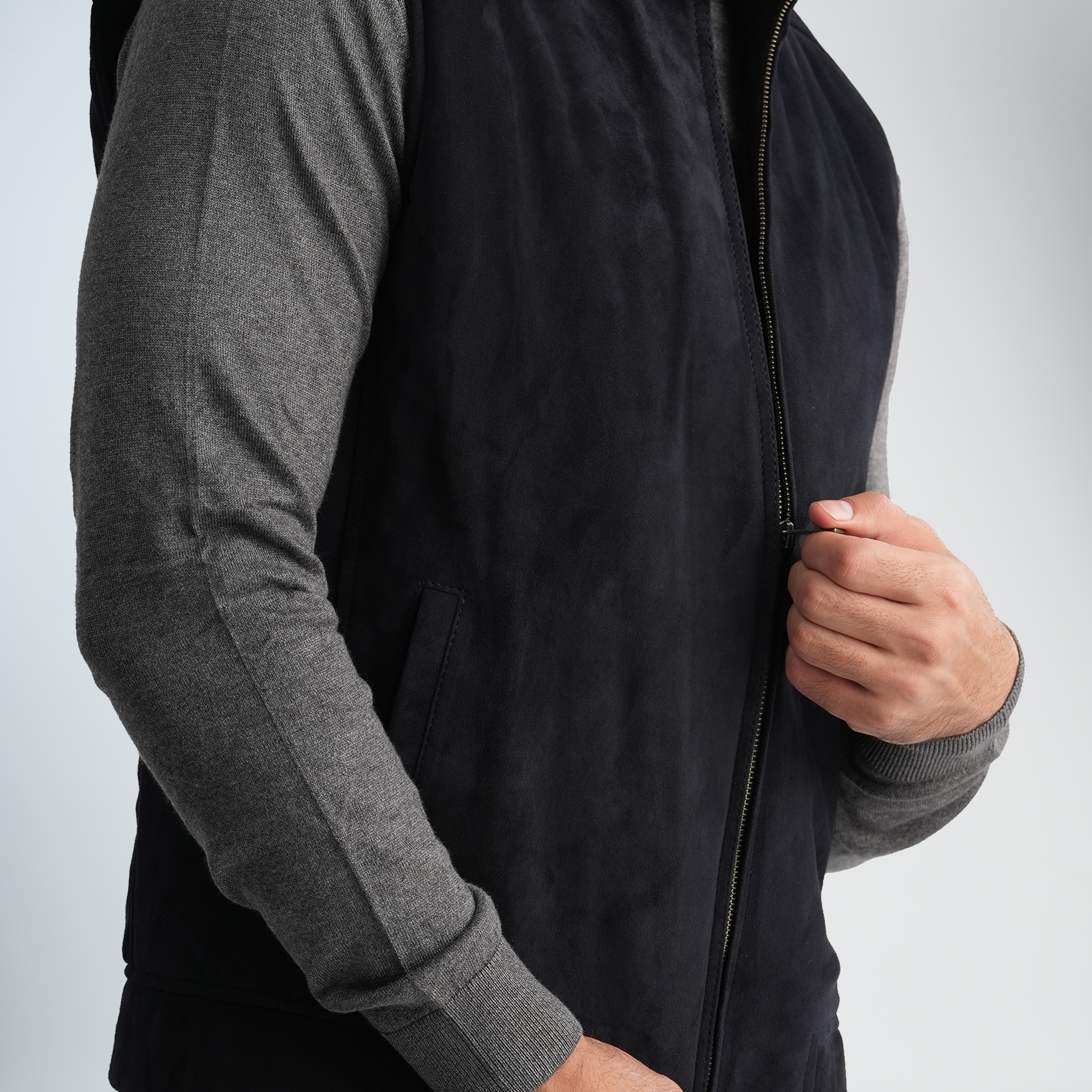 Men's Full-Zip Vest-MLV-05