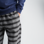 Men's Navy Stripe Pajama Set-MPJL175