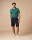 Green Plain Short Sleeves Polo 125