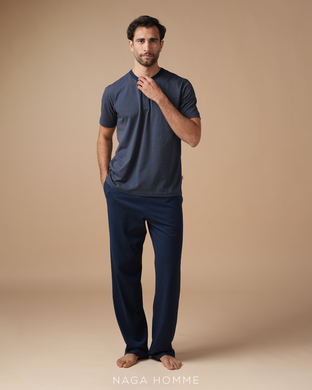 Navy pajama 2 pieces -MPJH183