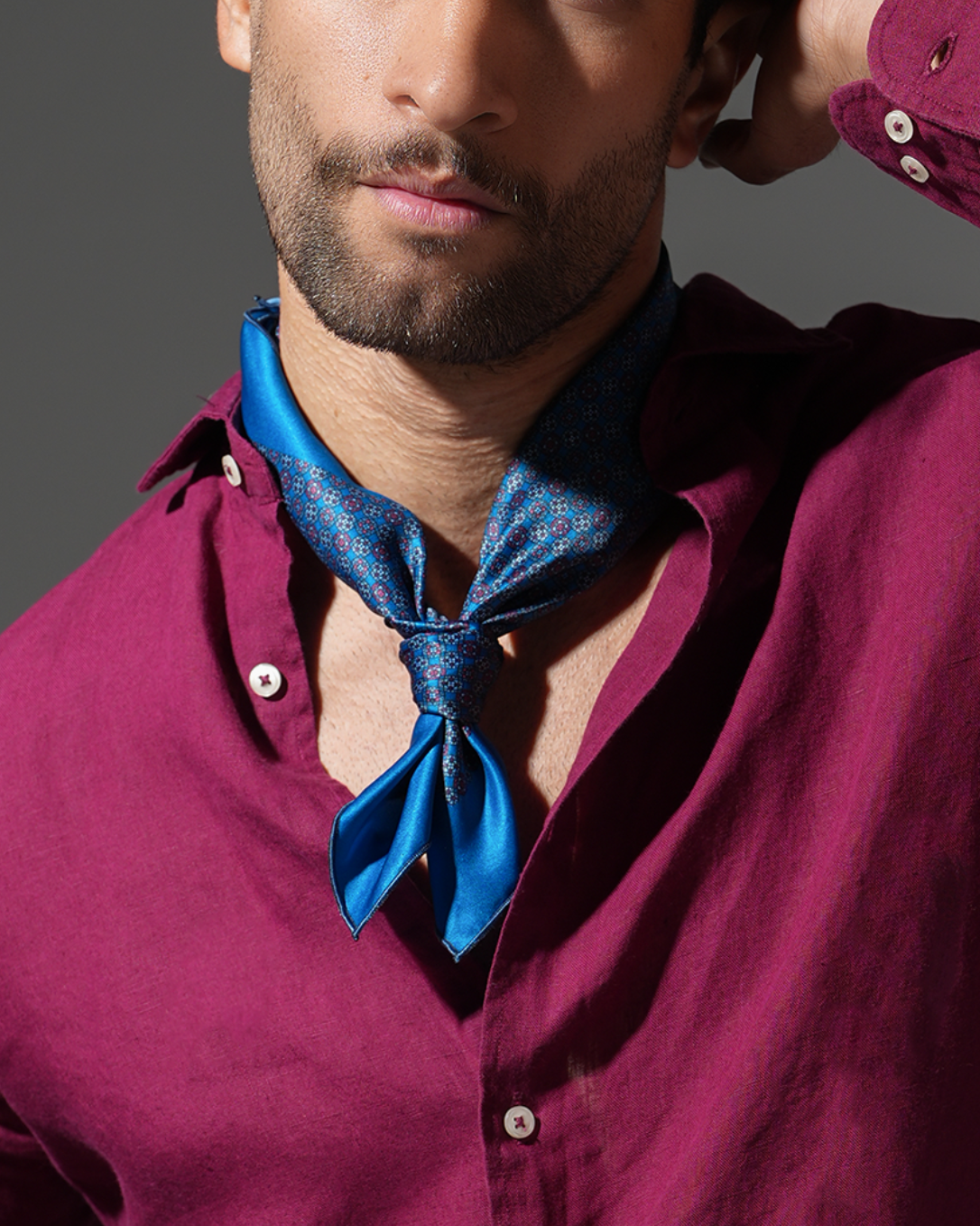 Men’s satin scarf-14