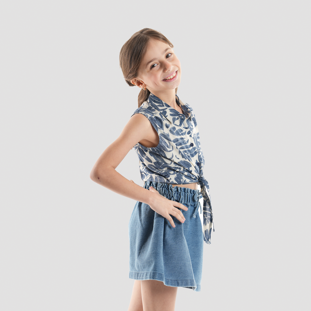 Leaf Print Top-GBL-59S - Naga Homme