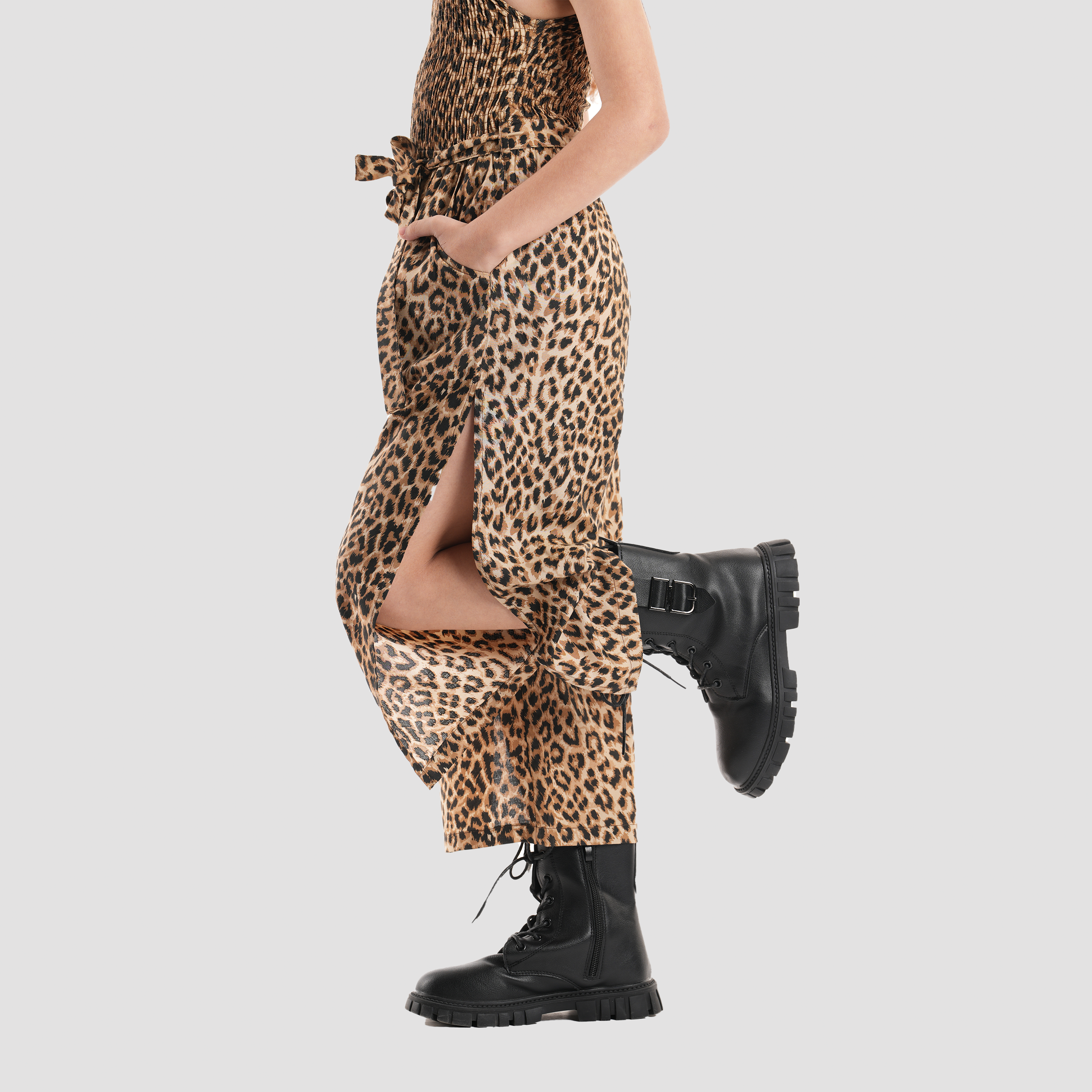 Tiger Print Jumpsuit-GSP-23S Secondary image