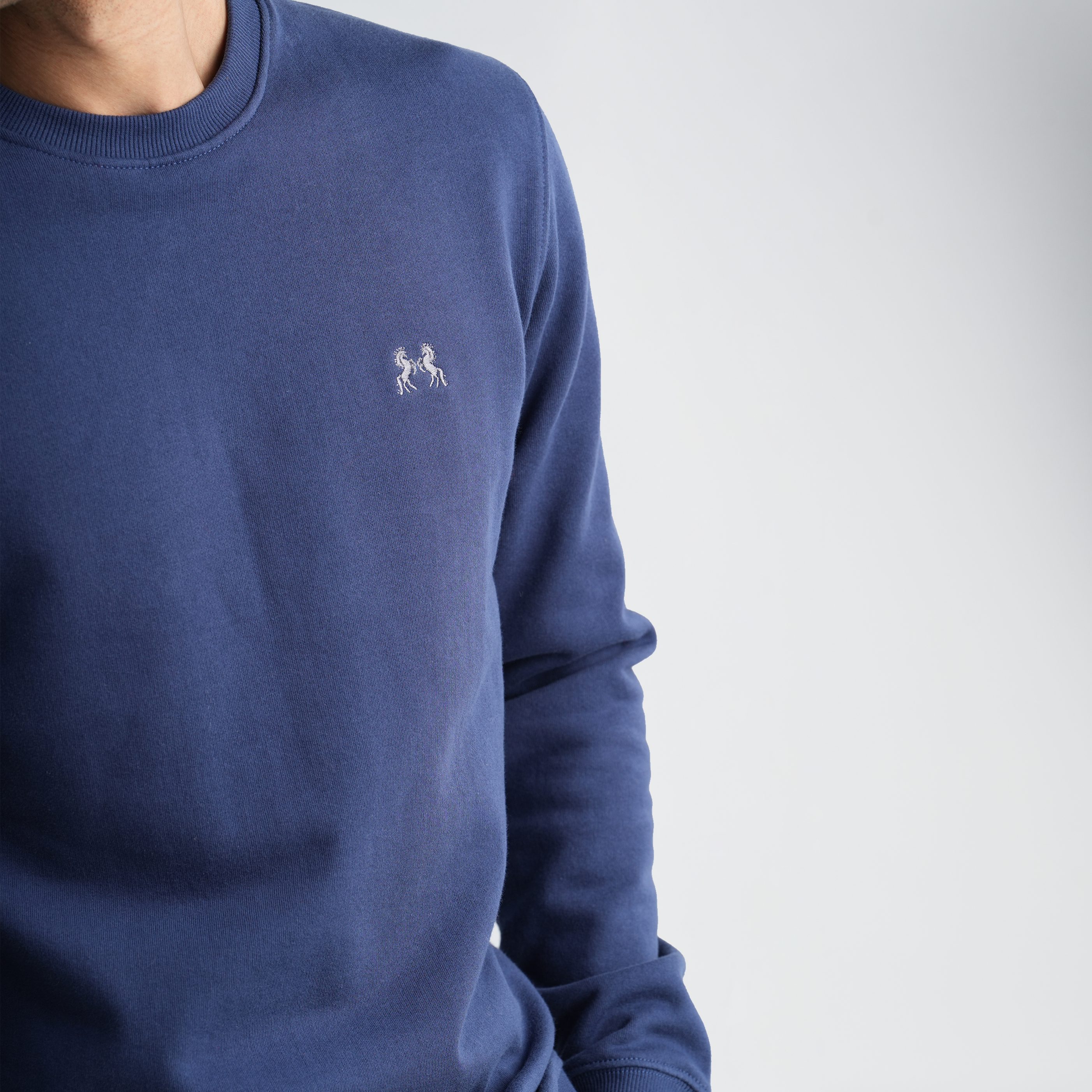 Men's Navy Stripe Pajama Set-MPJL175