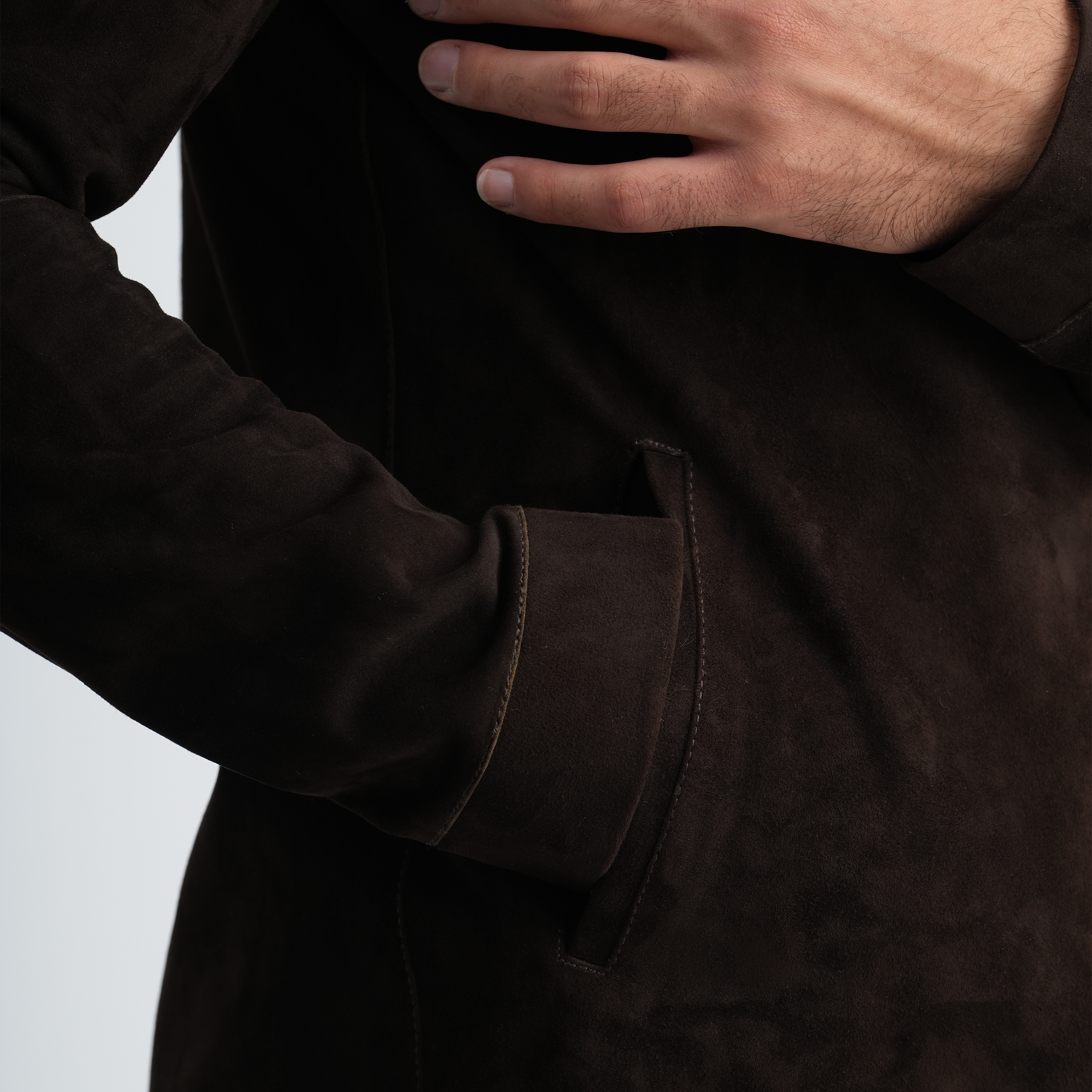 Men's Brown Jacket-MLJ-47