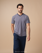 Navy pajama 2 pieces -MPJH180