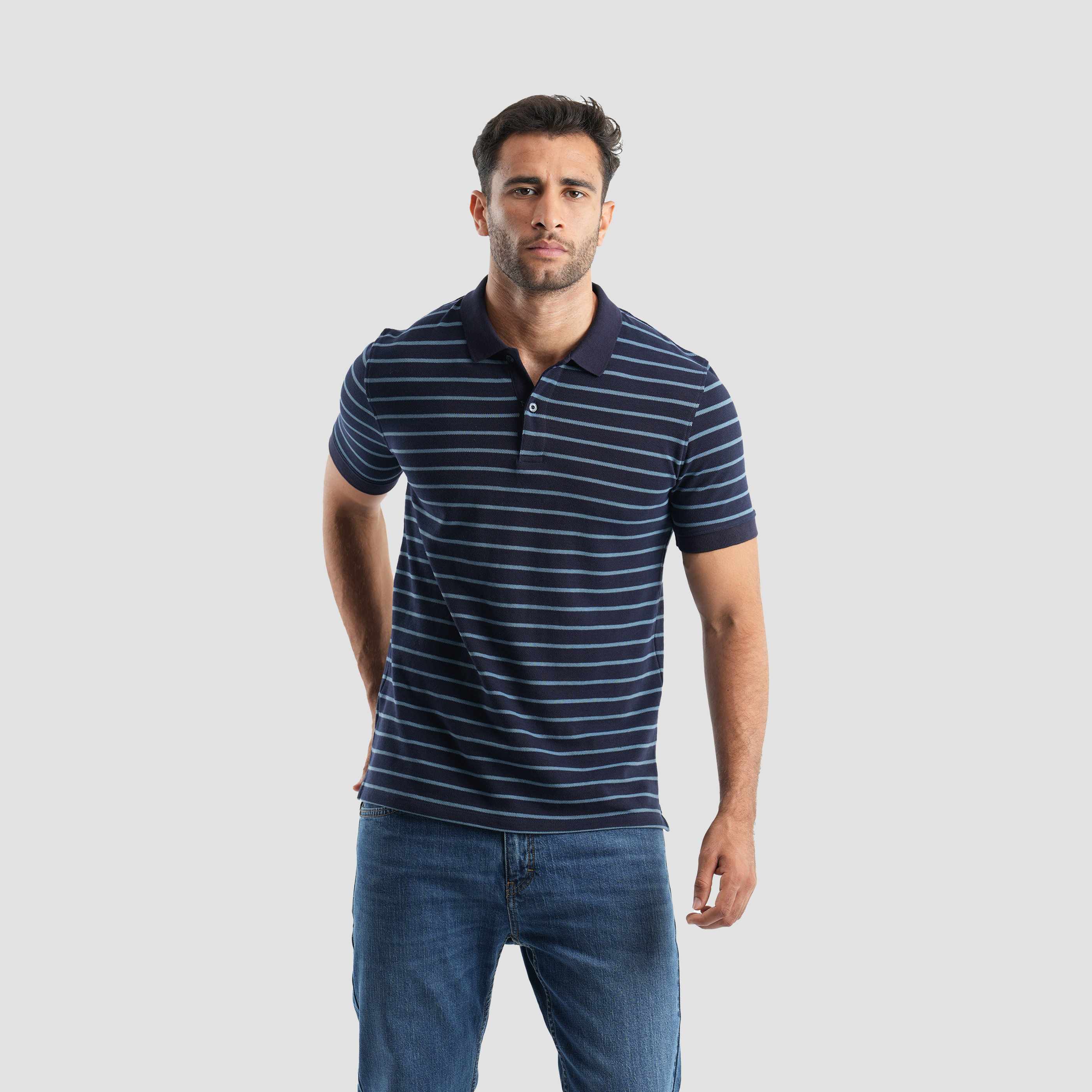 Navy Polo Shirt (MPO-99S) - Naga Homme Main image