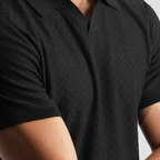 Black short sleeves Polo - MPO131s - Naga Homme