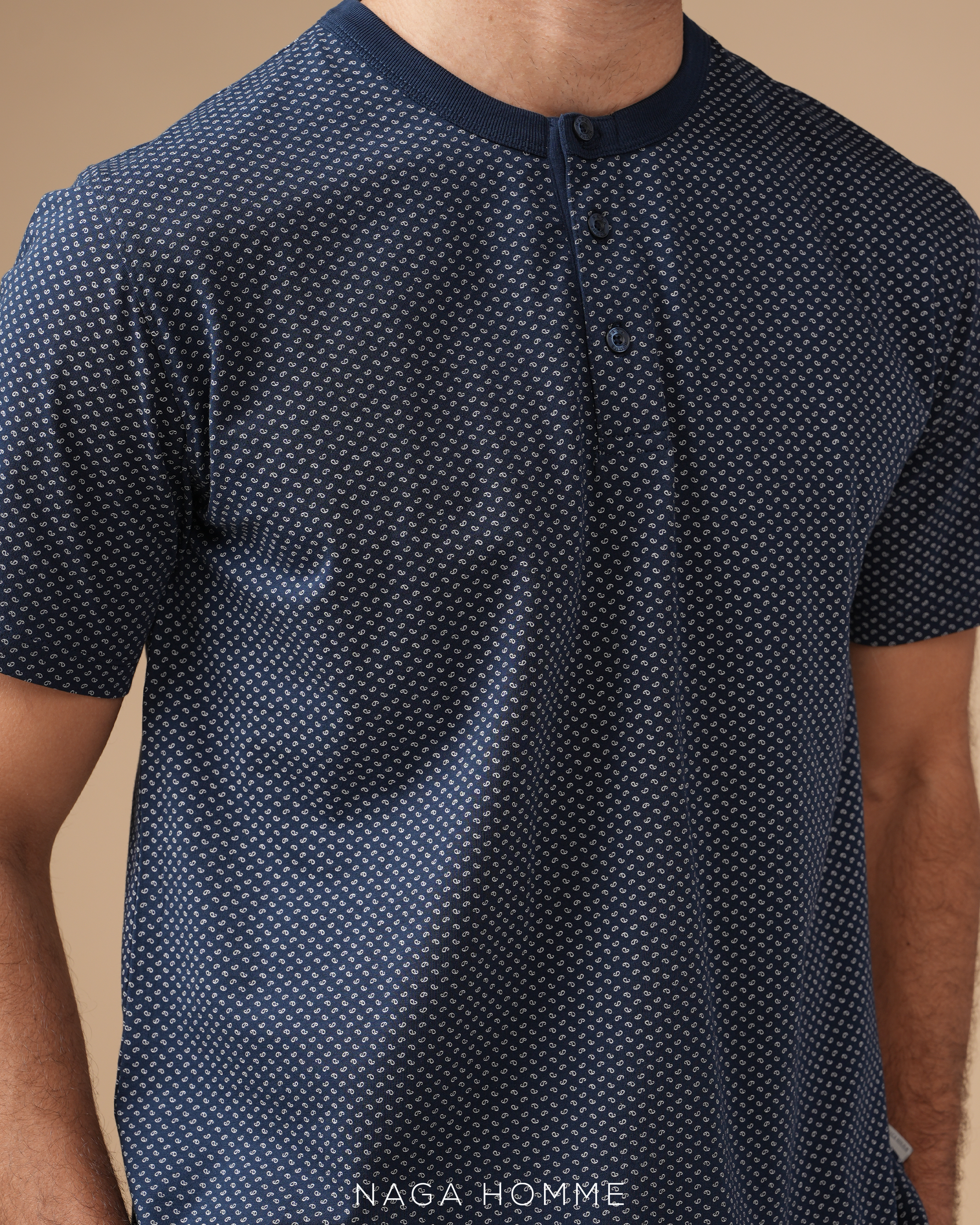 Navy pajama 2 pieces -MPJH183 Secondary image