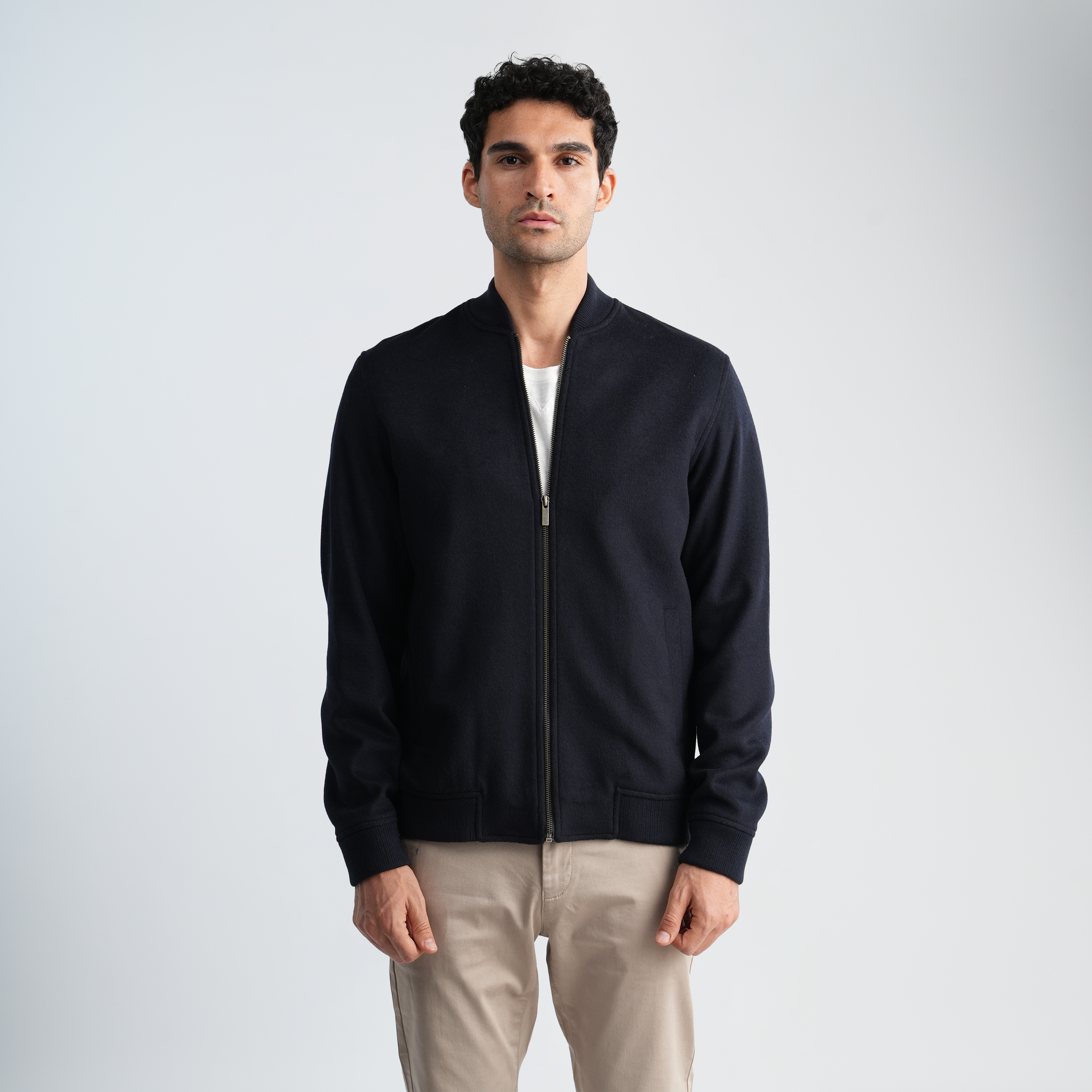 Men's Navy Jacket-MJKF-31