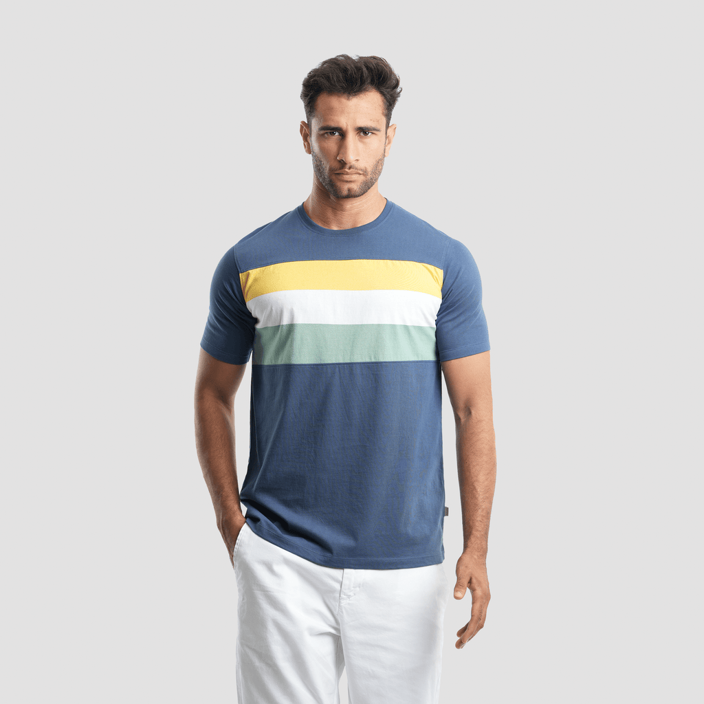 Men's Striped T-Shirt (MTS-41) - Naga Homme