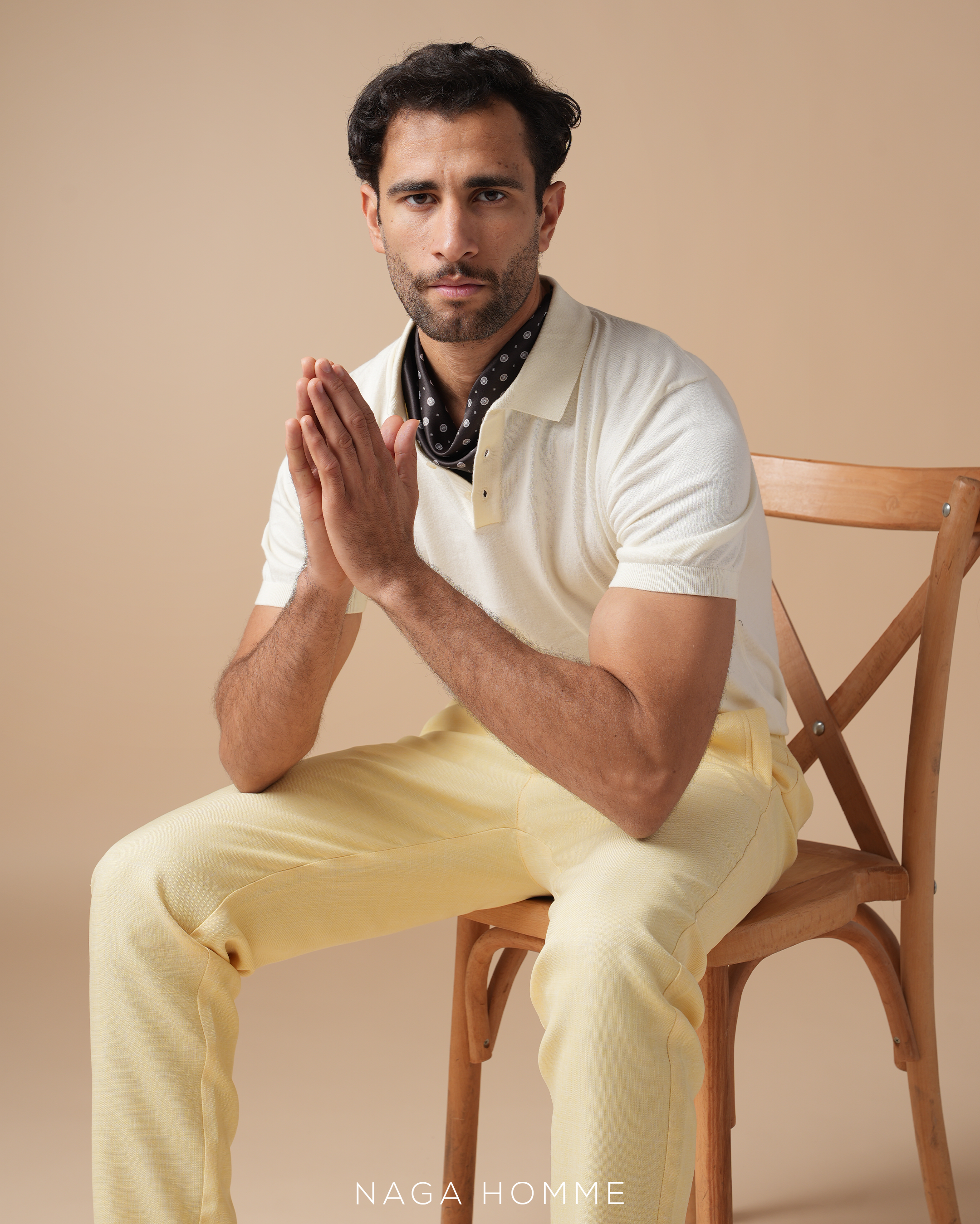 Yellow Linen Pants for Men – MPT226 Secondary image