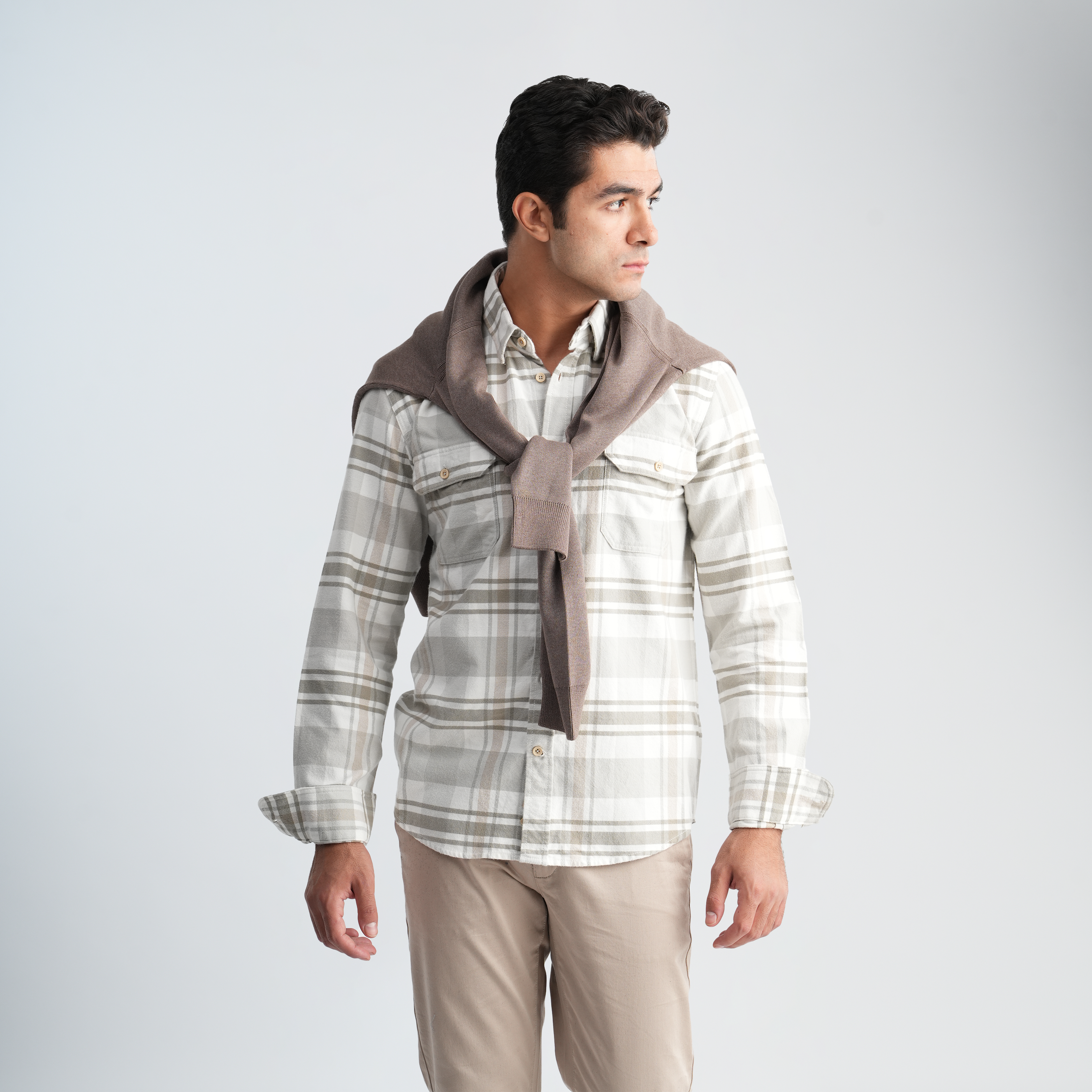 Men's Plaid Shirt-MSH0104 Secondary image