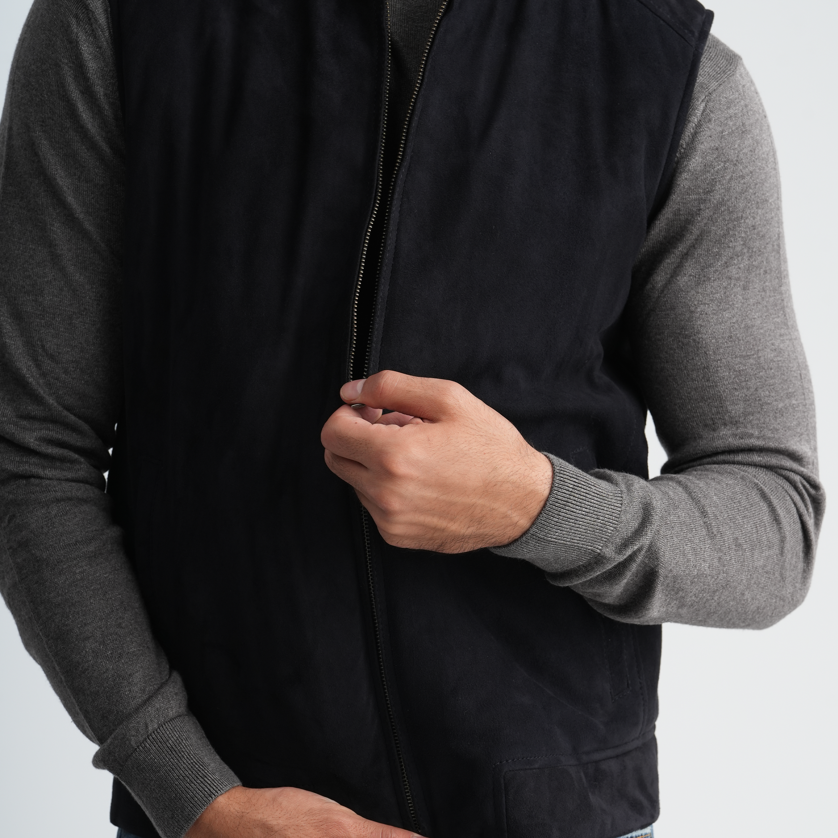 Men's Full-Zip Vest-MLV-05
