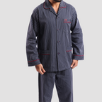 Strip Navy*White Classic Pajama(152) - Naga Homme
