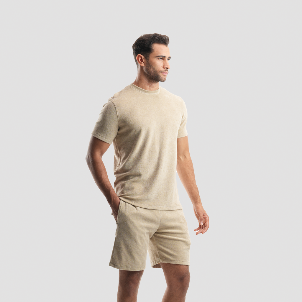 Beige Beach Towel Set - Naga Homme