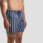 Navy Striped Swim Shorts-MSM-14 - Naga Homme