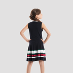Navy Striped Dress-GDR-33S - Naga Homme