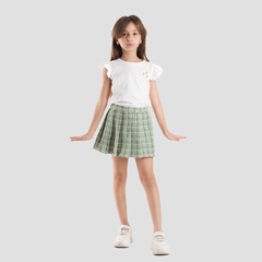 Green Skirt for Girls-GSK-51