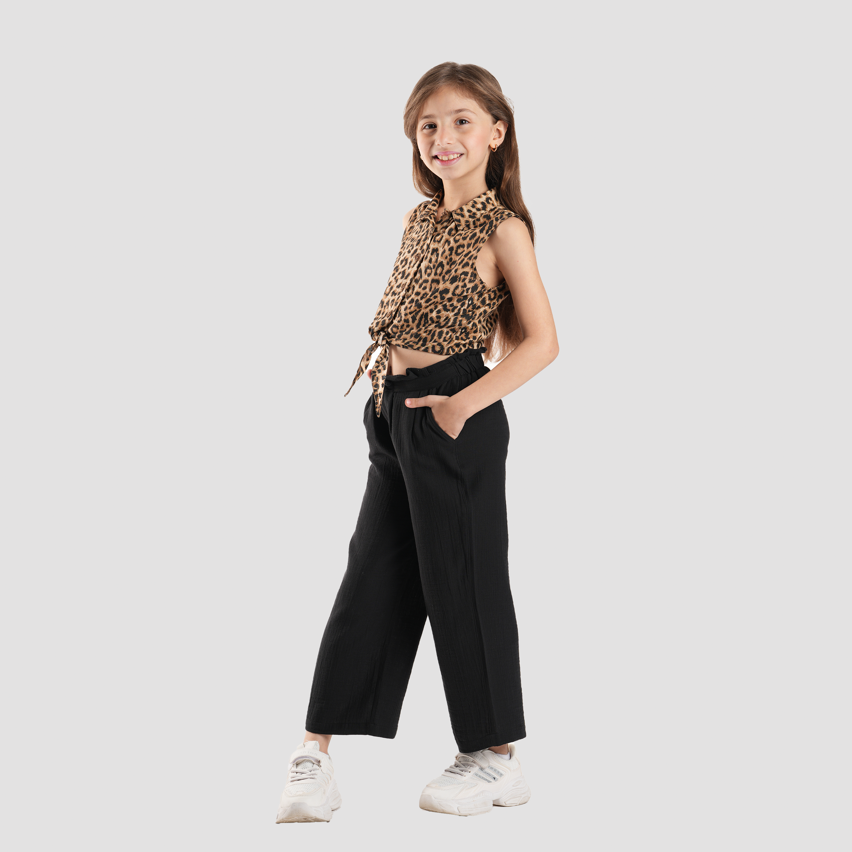 Black Wide-Leg Pants-GPT-19S - Naga Homme