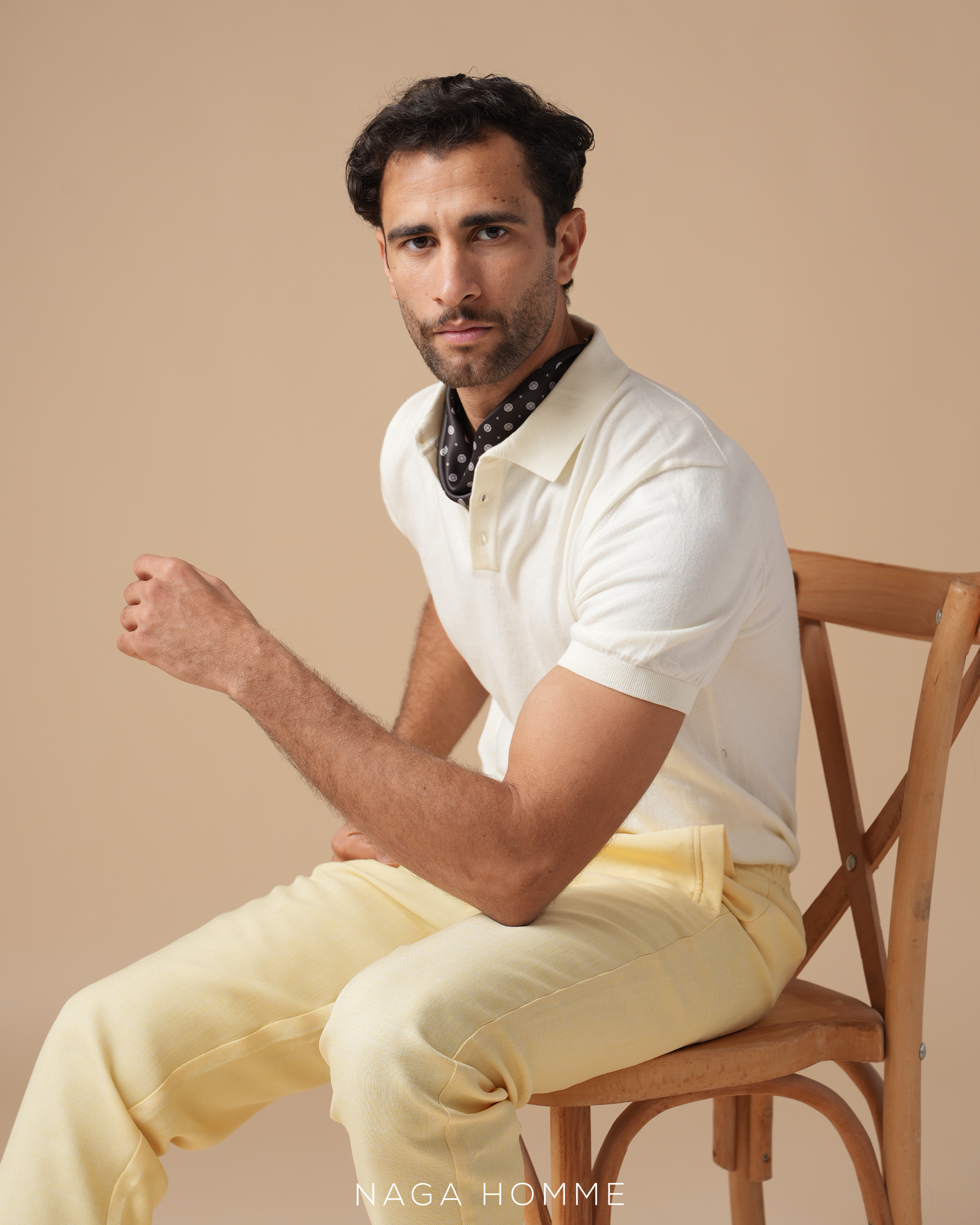 OFF White Plain Short Sleeves Polo - (Mpo141)