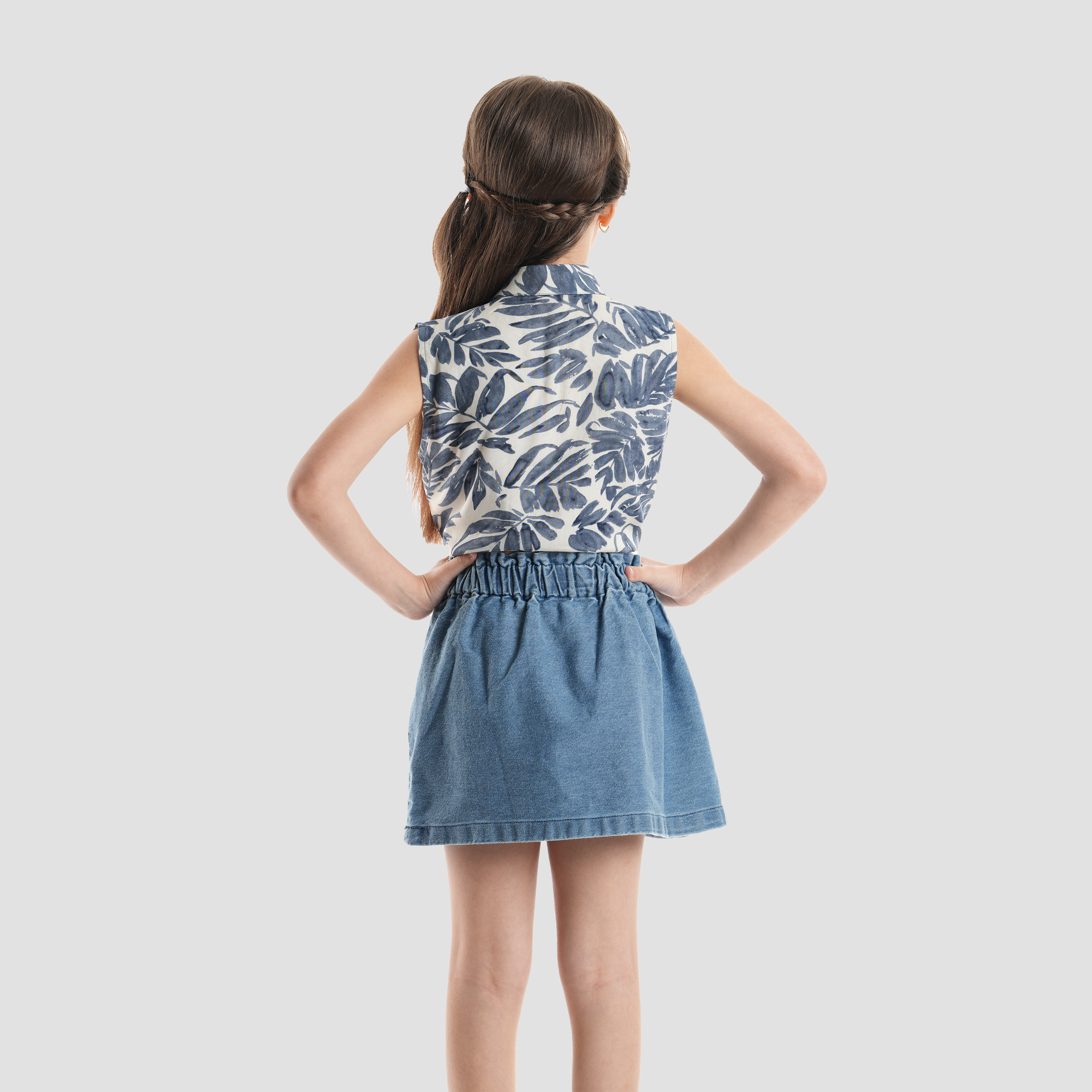 Leaf Print Top-GBL-59S - Naga Homme