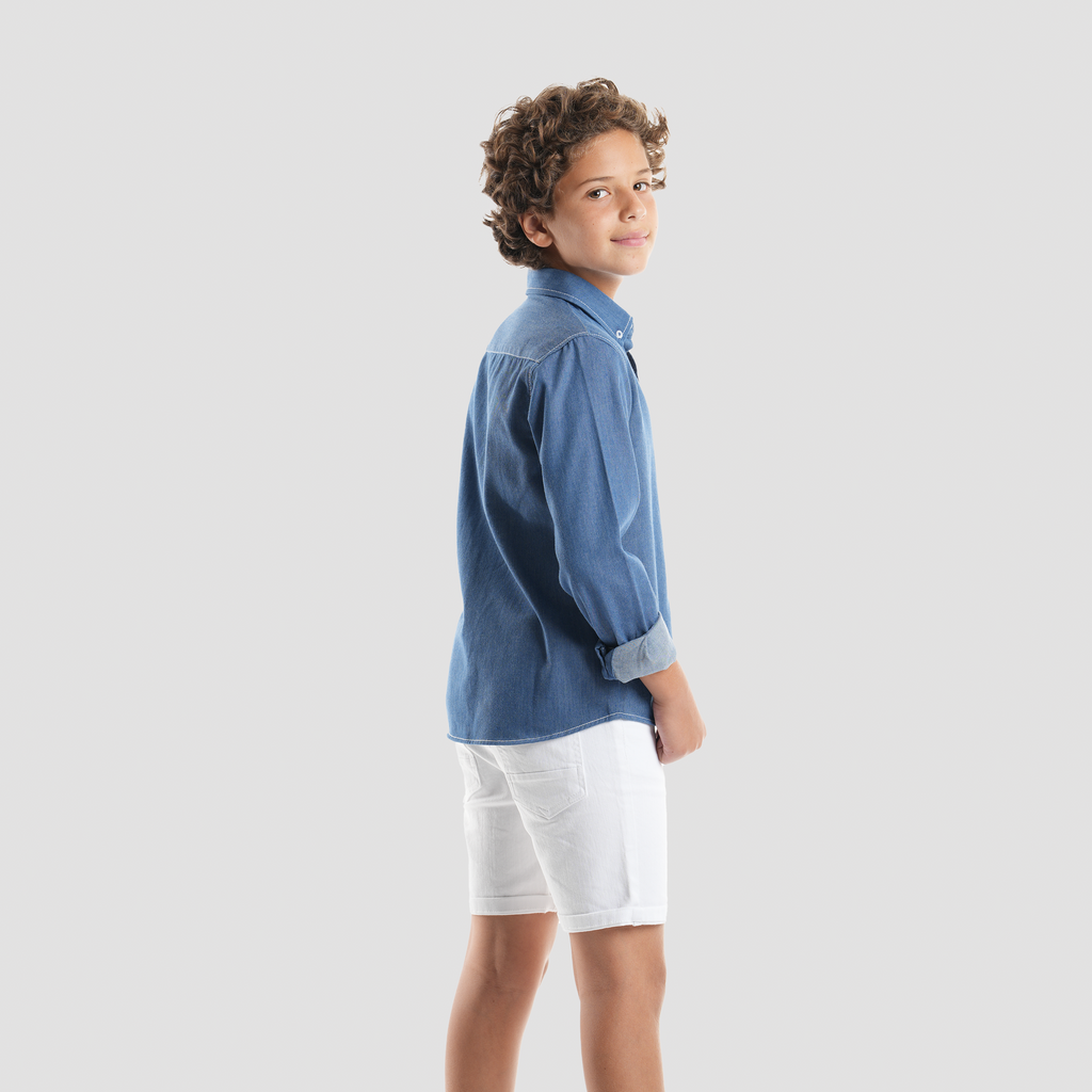 Boys' Denim Shirt-BSH153 - Naga Homme
