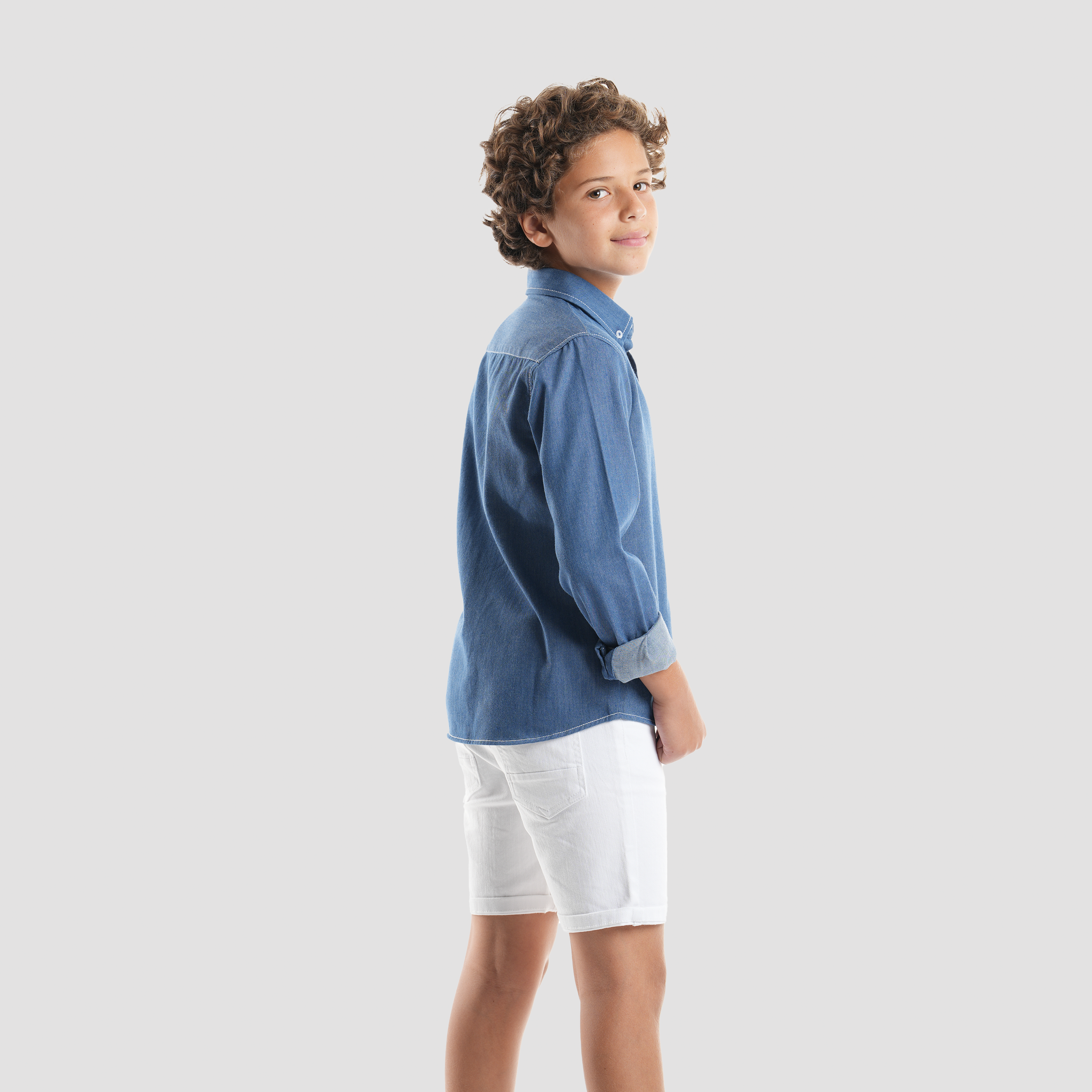 Boys' Denim Shirt-BSH153 - Naga Homme