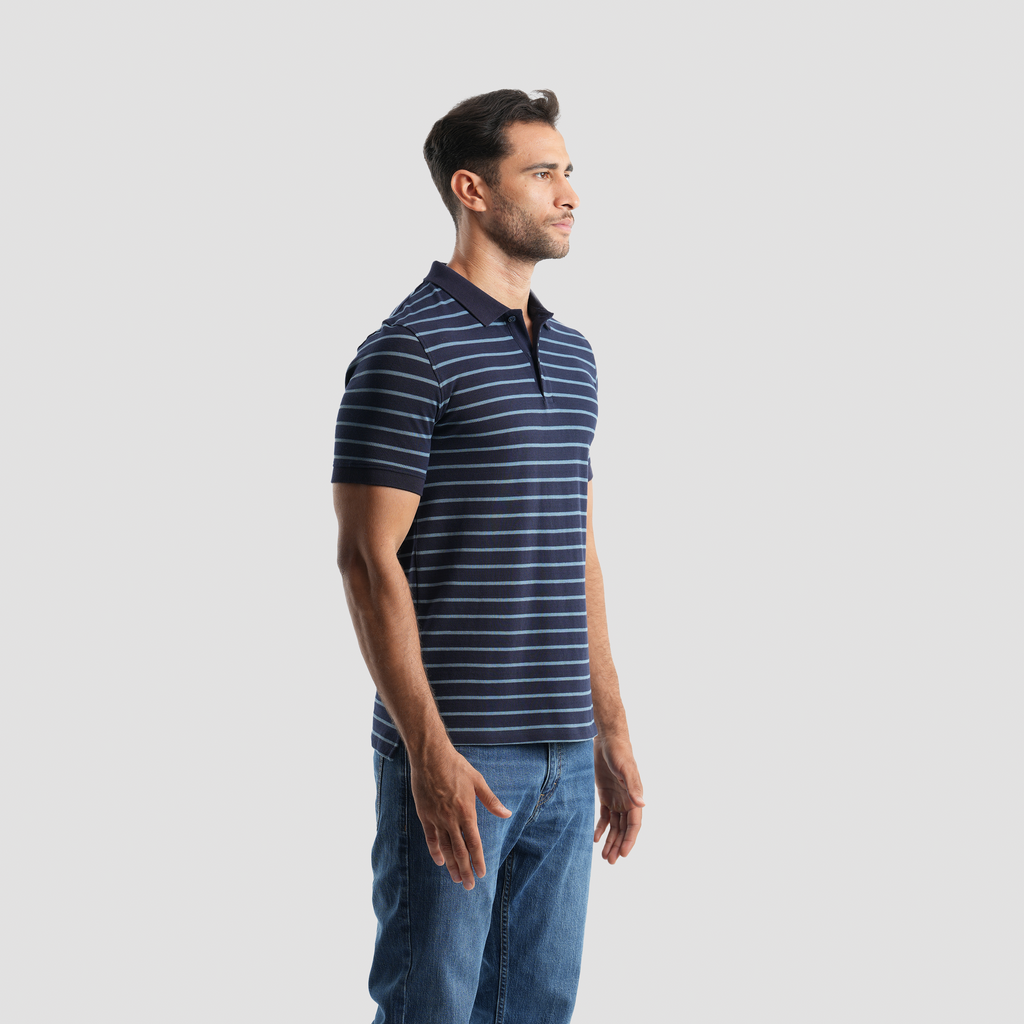 Navy Polo Shirt (MPO-99S) - Naga Homme