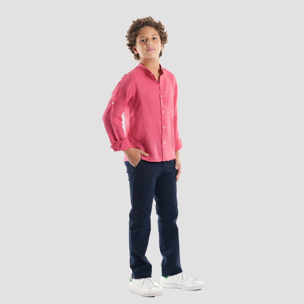 Boys' Linen Shirt-BSH144S - Naga Homme