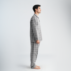 Men's Grey Classic Pajama Set-MPJLC151