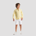 Boys' Yellow Striped Shirt-BSH156S - Naga Homme