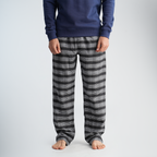 Men's Navy Stripe Pajama Set-MPJL175