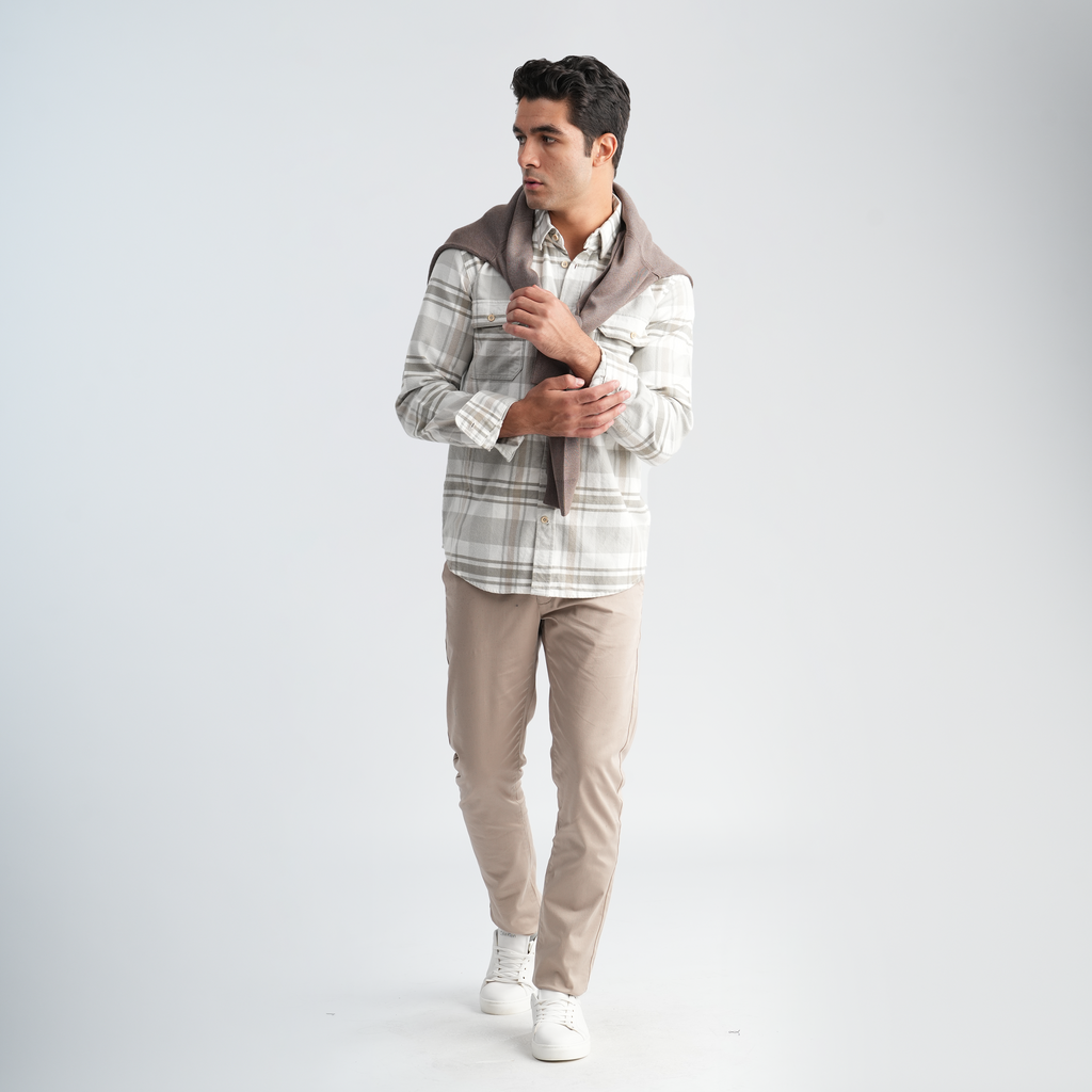 Men's Plaid Shirt-MSH0104