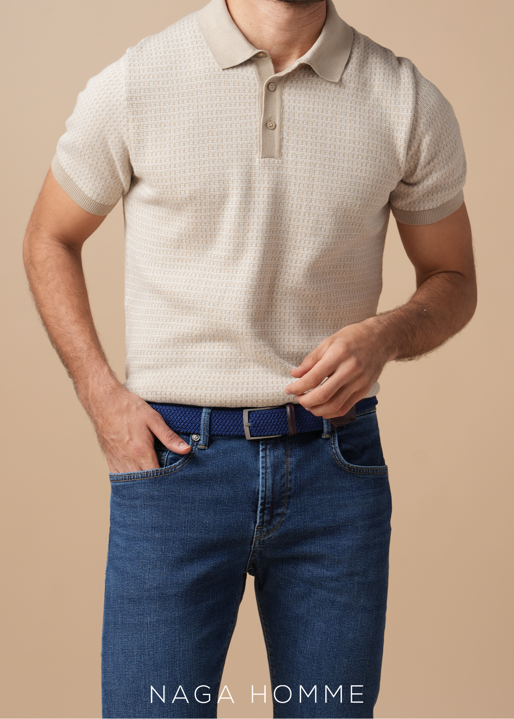 Men's Navy Jeans-MPT204