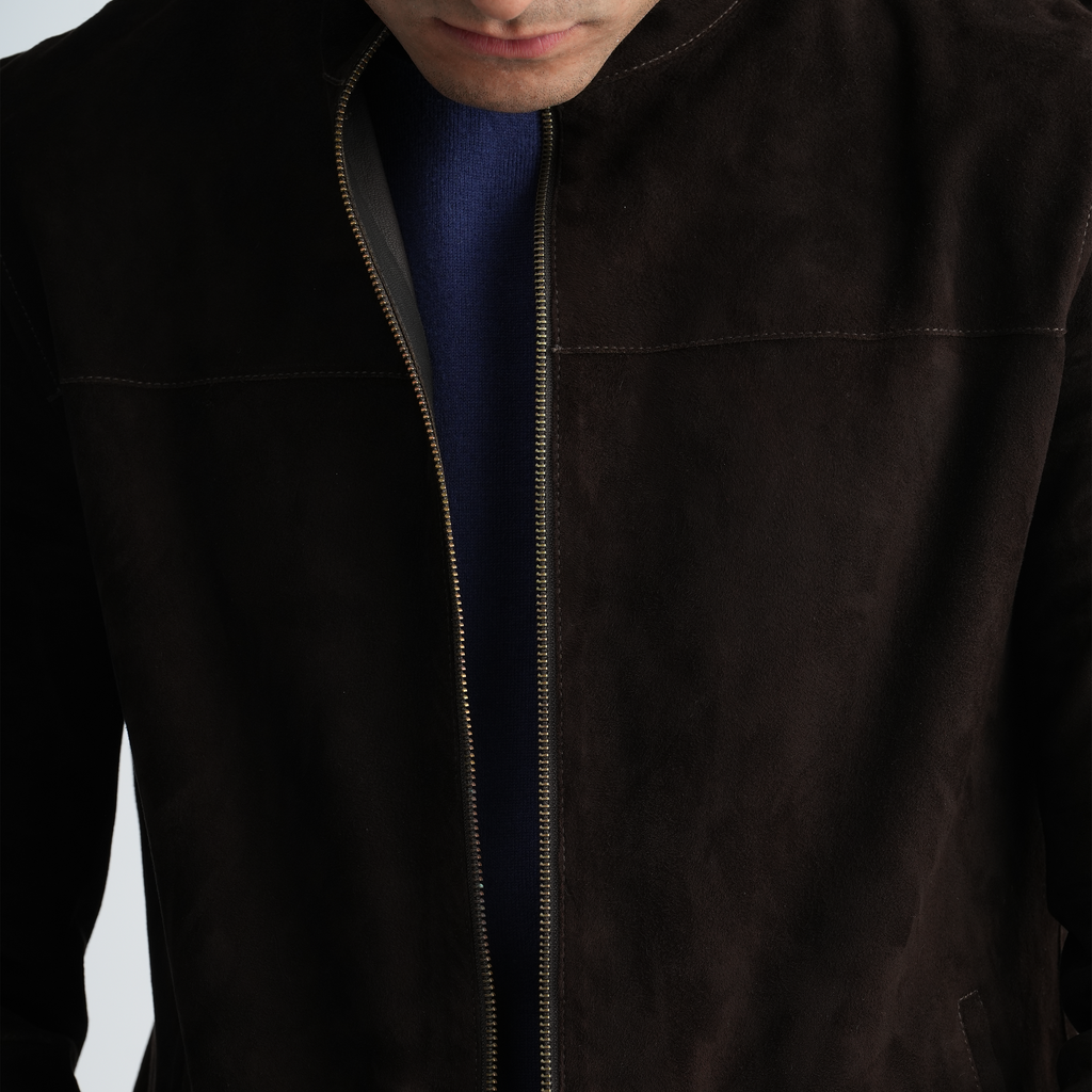 Men's Brown Jacket-MLJ-47
