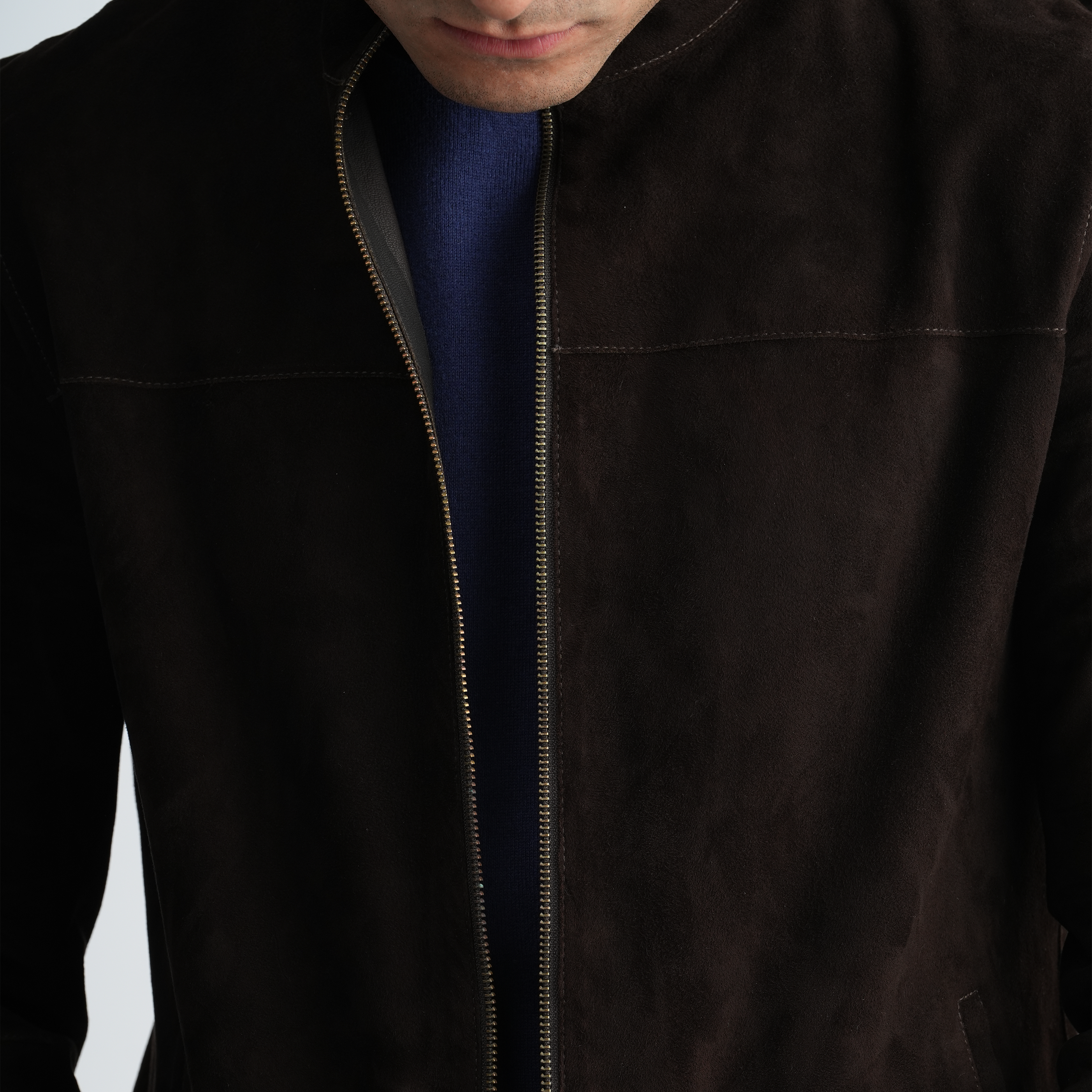 Men's Brown Jacket-MLJ-47