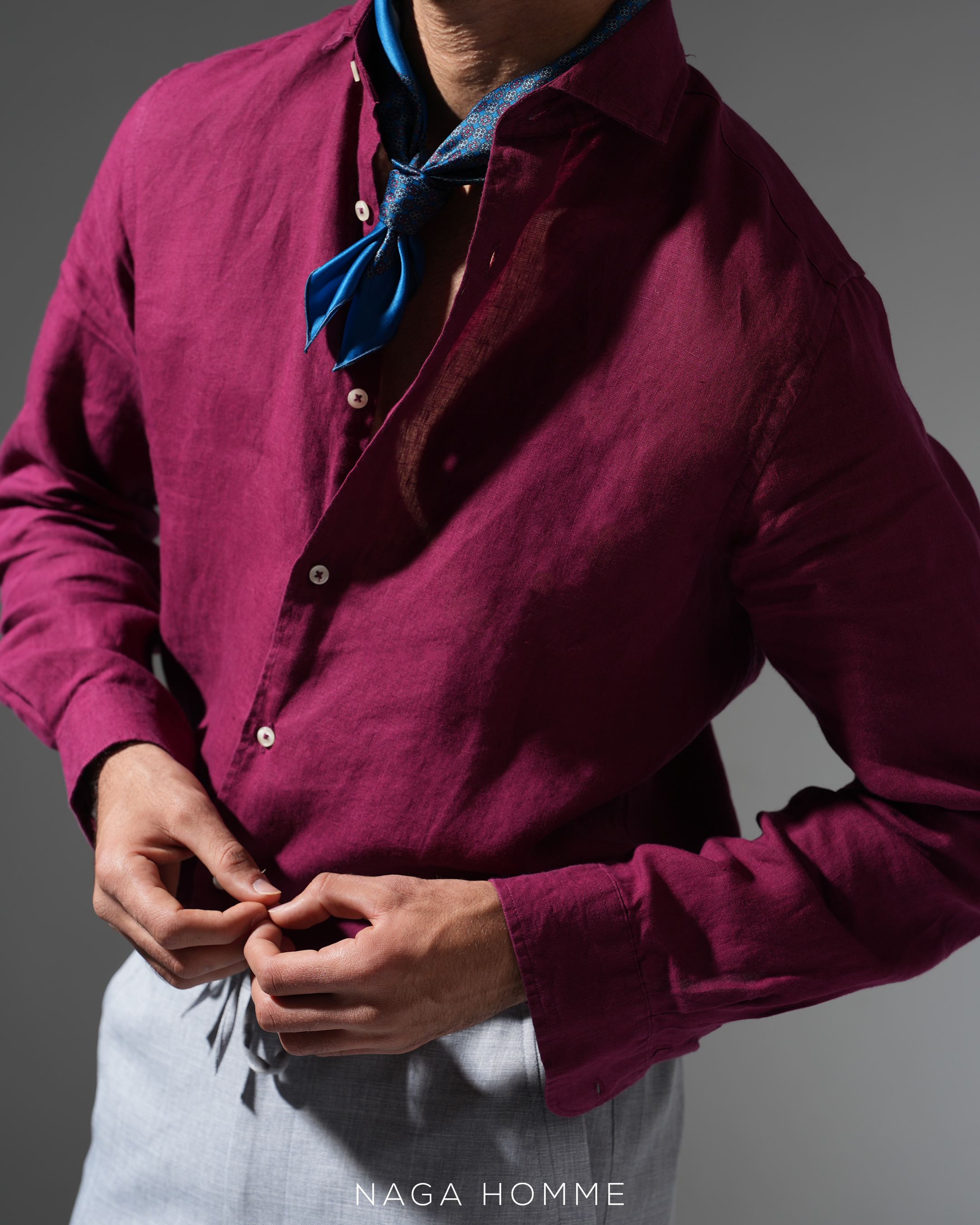 Men’s satin scarf-14 Secondary image