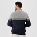 Navy Pullover-Jacket With Zipper(10) - nagahomme