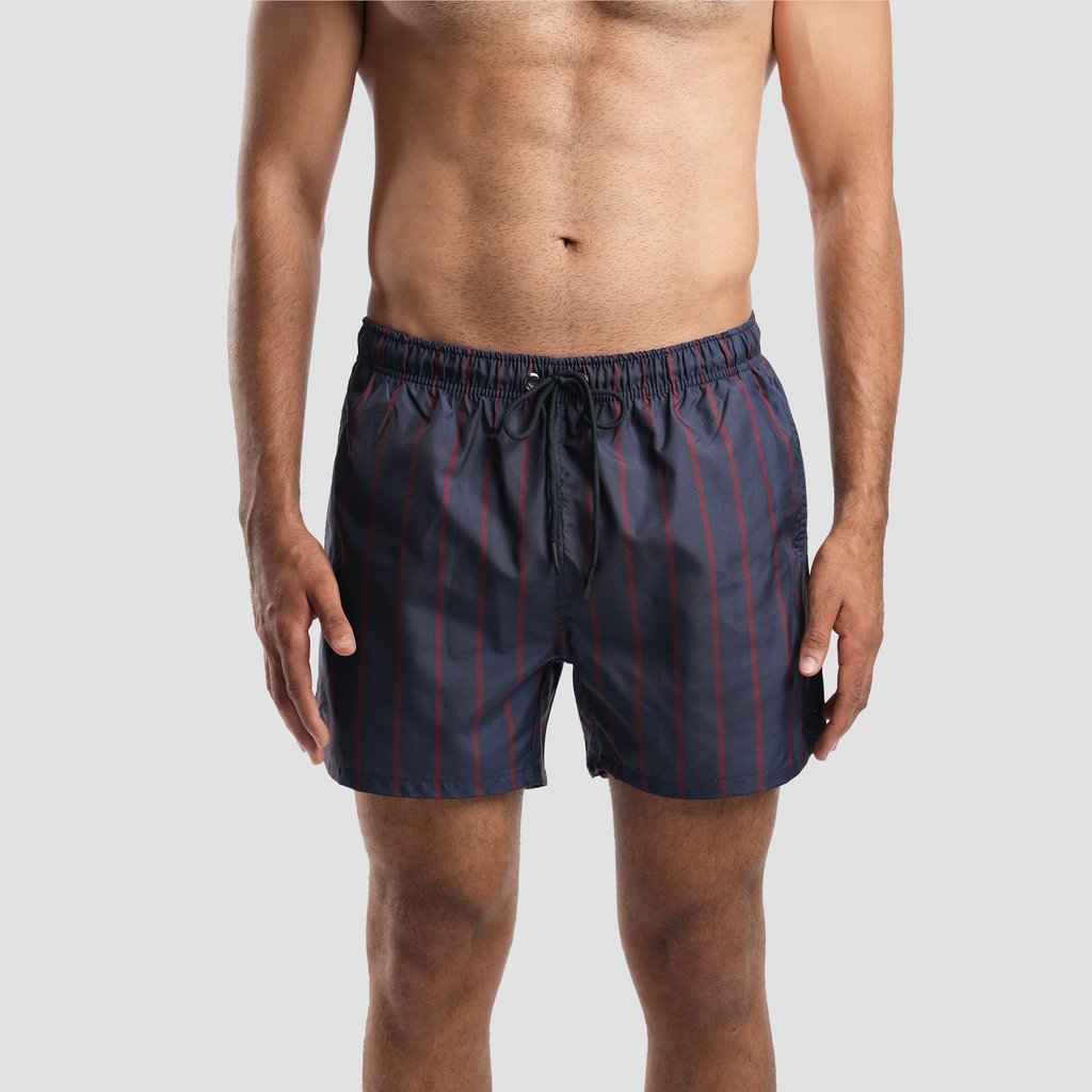 Striped Swim Shorts-MSM-14 - Naga Homme