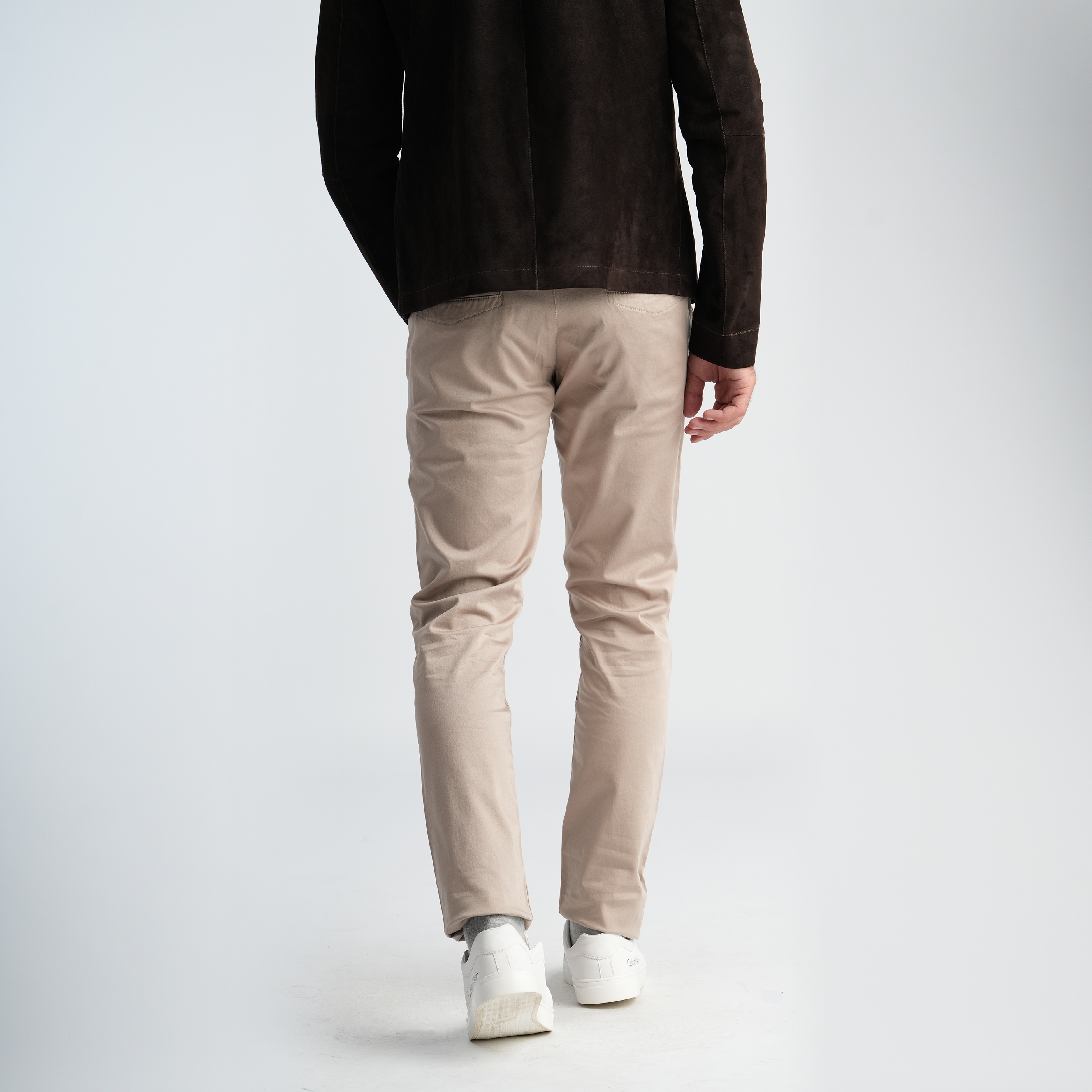Men's Gabardine Beige Pants-MPT198