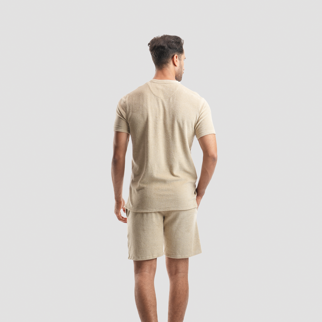 Beige Beach Towel Set - Naga Homme