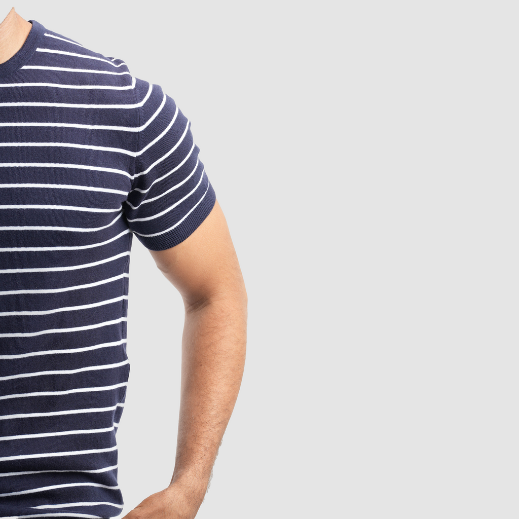 Men's Short sleeve navy polo-MPO137s - Naga Homme