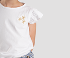 Girls' Star Ruffle Top-GTS-45S - Naga Homme