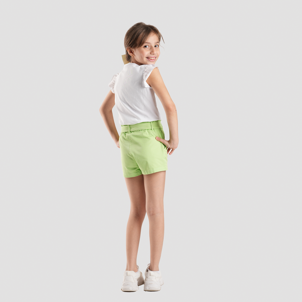 Light Green Short for Girls-GSR-32S - Naga Homme