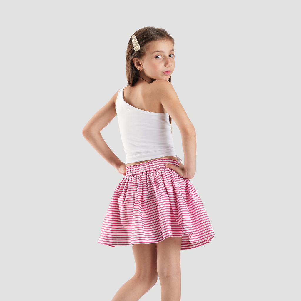 Pink Striped Skirt-GSK-55S - Naga Homme