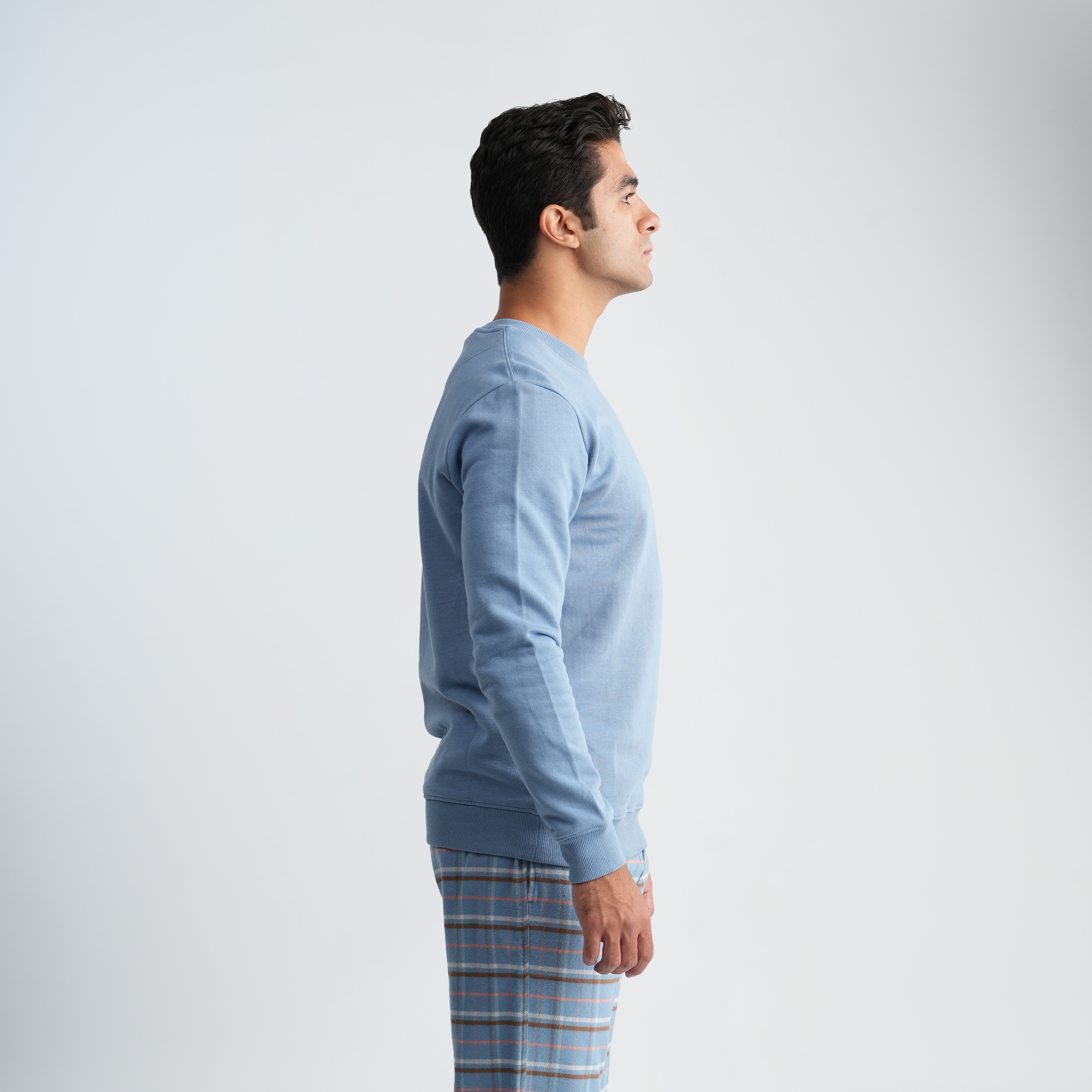 Soft Blue Pajama Set-MPJL178