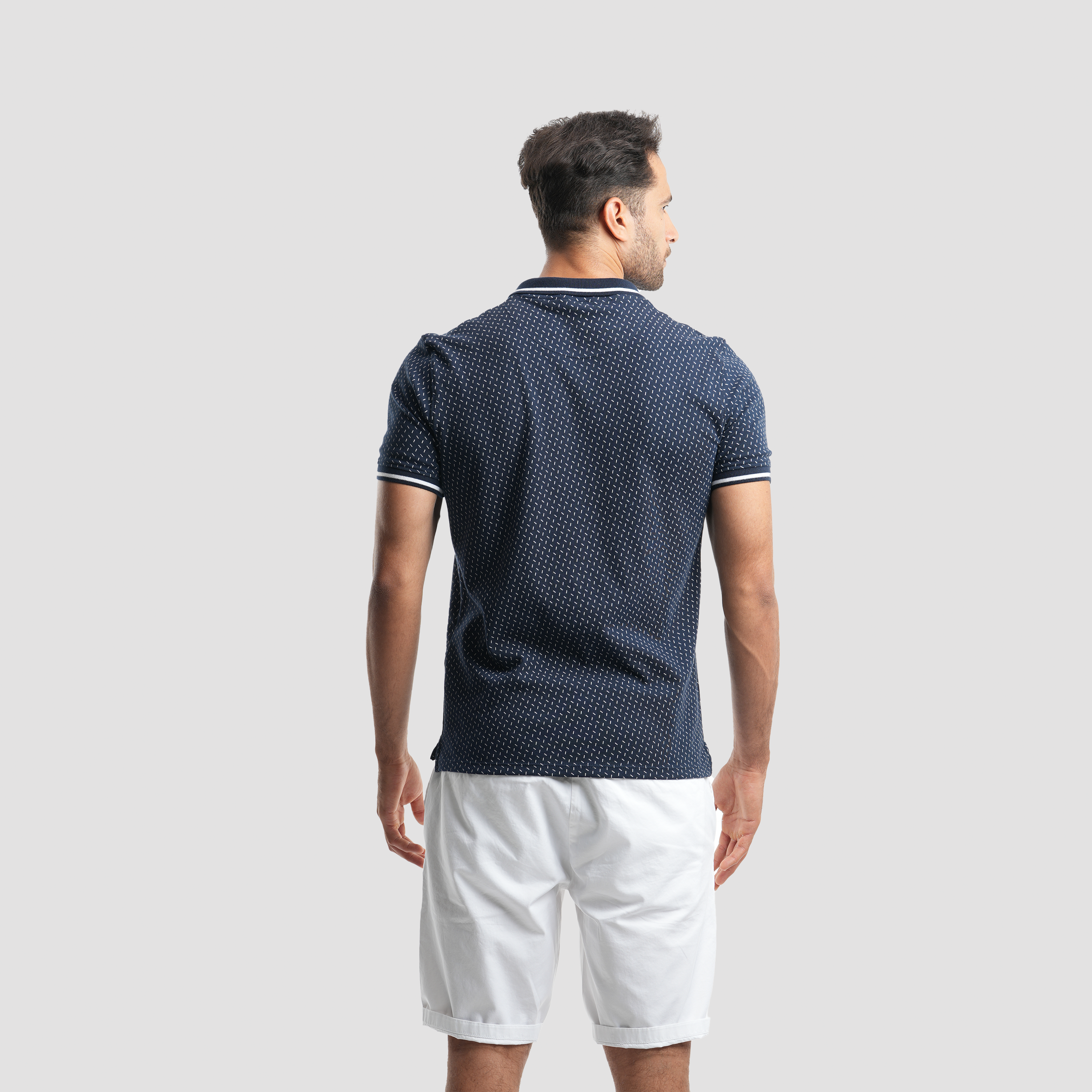 Men's short sleeve navy polo-MPO-94s