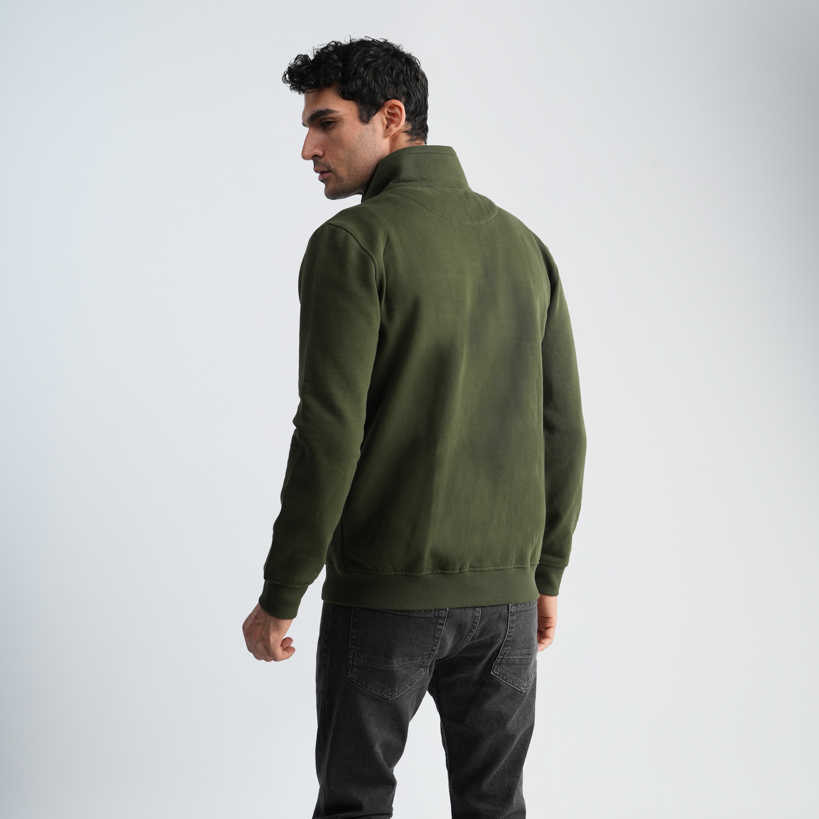 Men's Olive Sweatshirt-MSW-55