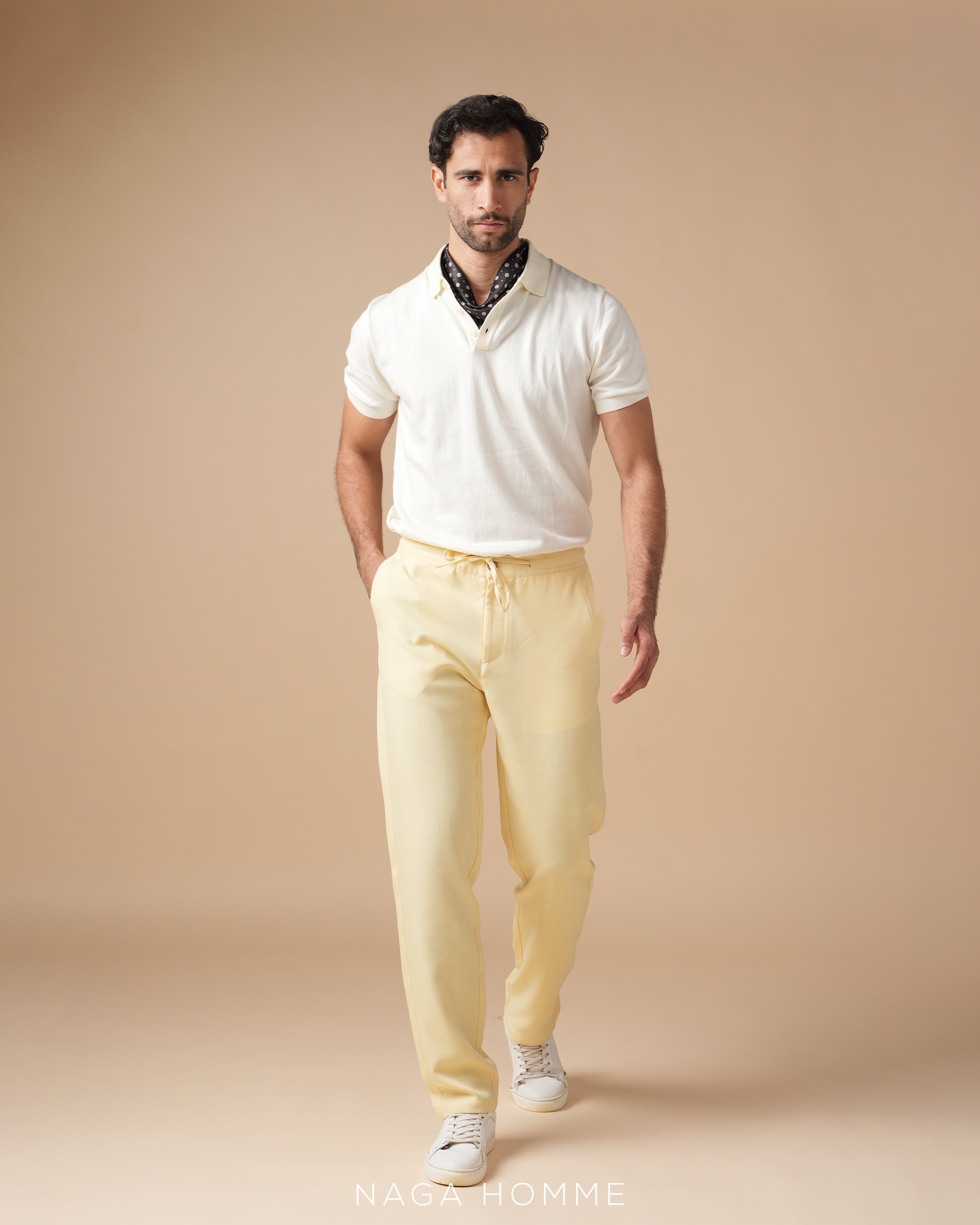 OFF White Plain Short Sleeves Polo - (Mpo141) Main image